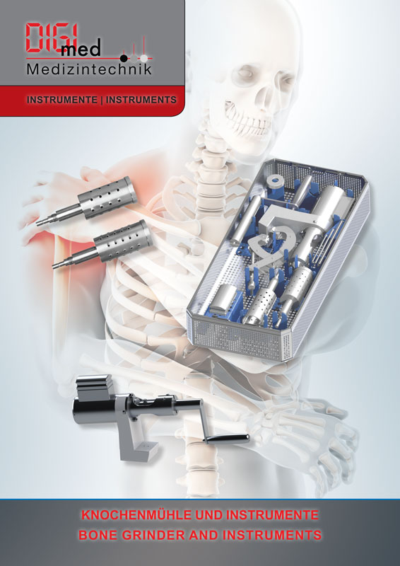 Demountable bone mill with instruments Accessories Catalog PDF by digimed Medizintechnik
