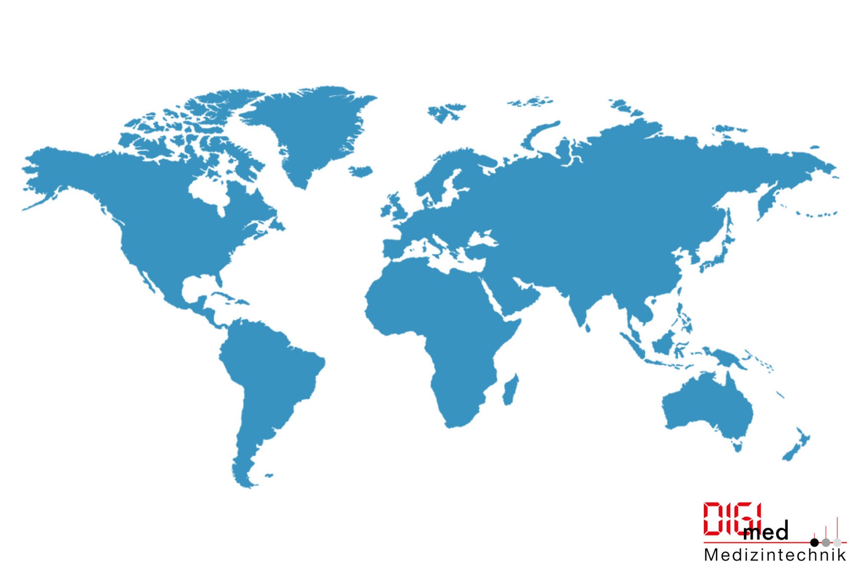 Representations World Map Distributor Wanted for digimed MEdical Technology